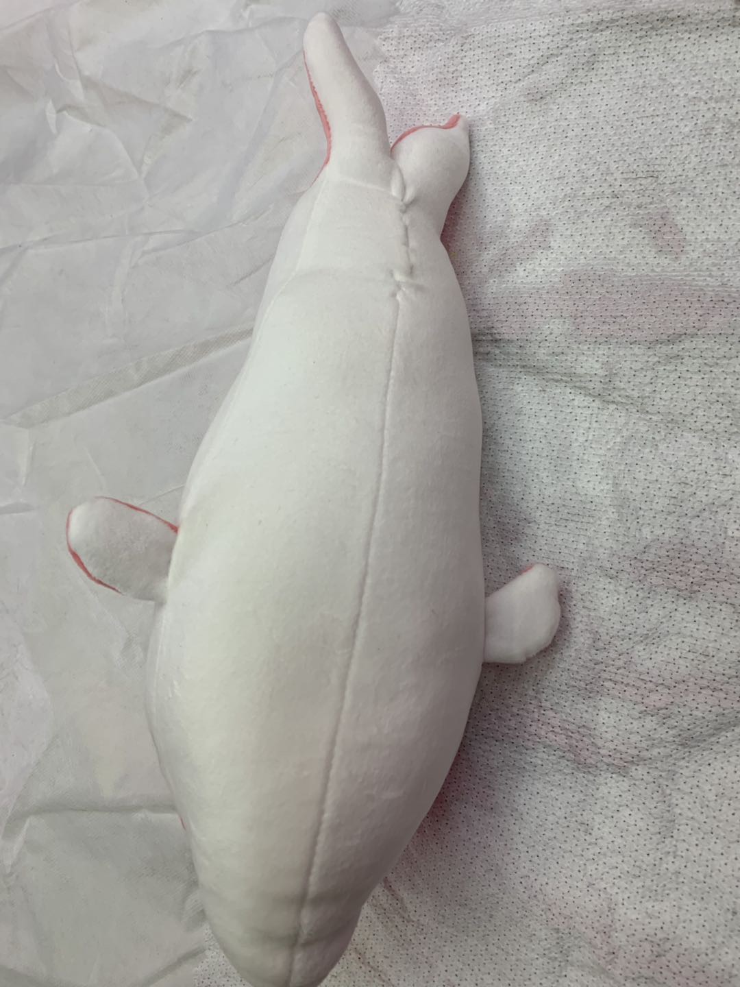 Four-sided plush toy dolphin birthday present for children details Picture