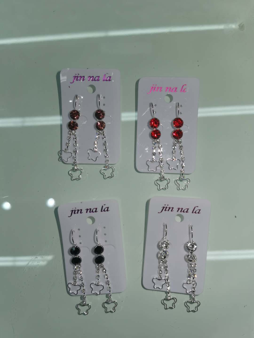 长款水钻耳环女气质百搭个性耳坠产品图