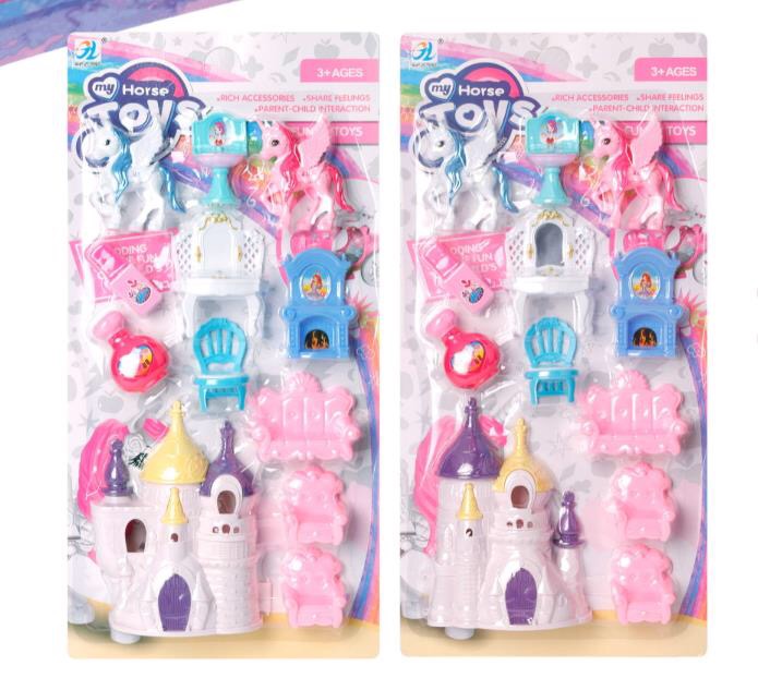 Children Play House, Girls Play Toys, Dolls, Dream Castle Houses