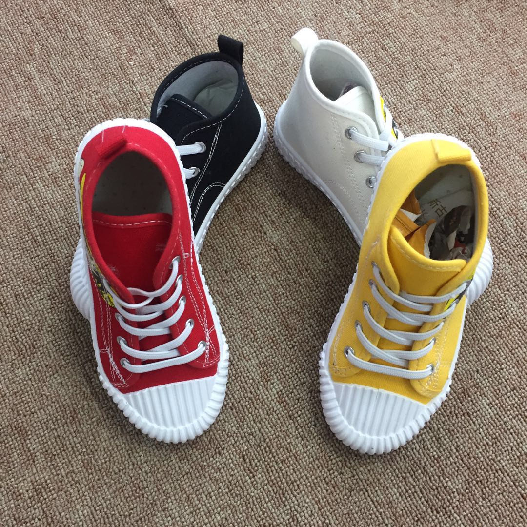 童鞋春季热销婴童男童女童经典常青款中帮儿童帆布鞋