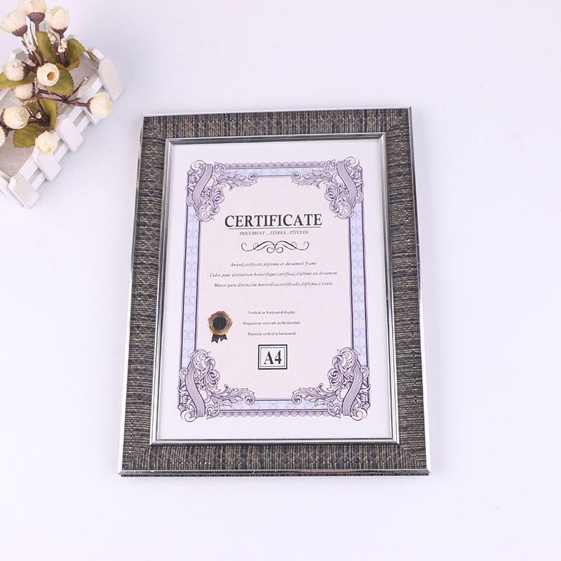 Business license frame original photo frame wall-mounted a4 certificate frame a3 protective case copy industrial and commercial frame solid wood certificate frame Specification image