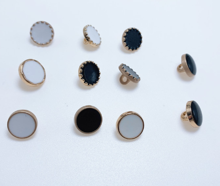 Metal Embellished Button Close-up
