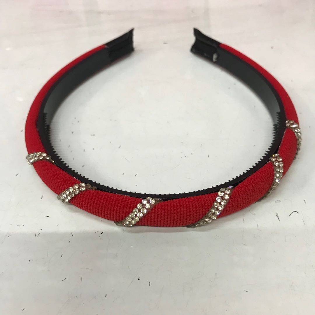 Hair band rhinestone hair accessory, simple and versatile Korean with teeth, anti-slip hair hole, lady's front press hair band, adult hair clip