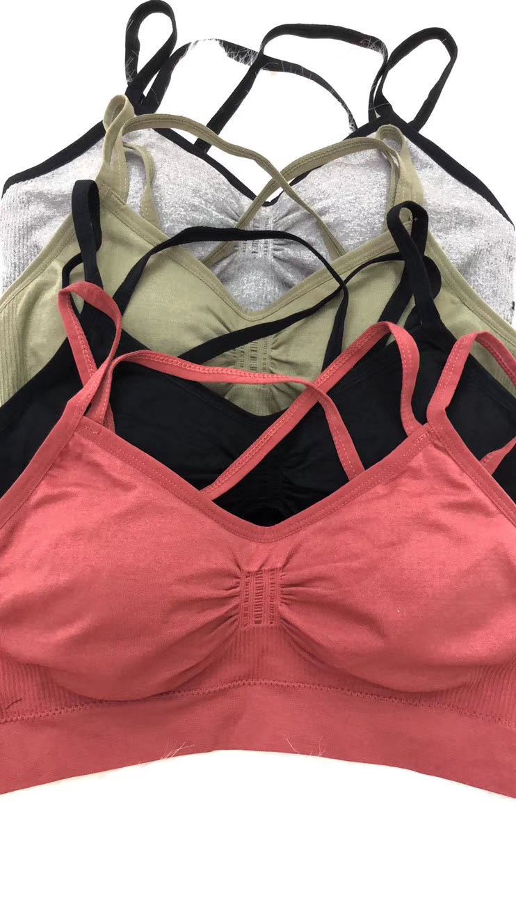 Women's Cross Thin Straps Fashion Comfortable Breathable Bra Underwear Series