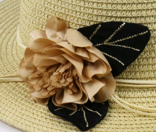 2020 Beach Sunblock Straw Hat Lady Flower Foldable Beach Hat Sun Hat Beach Vacation Travel Sun details Picture