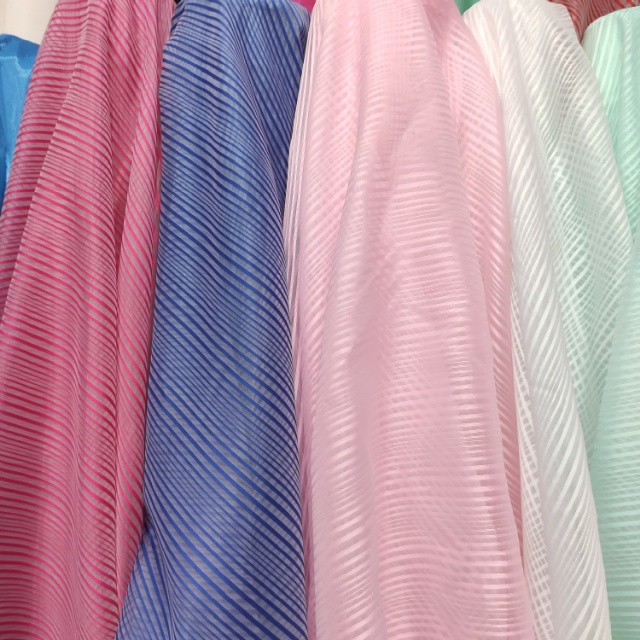 Gradient striped yarn clothing fabric decorative fabric is available in multiple colors