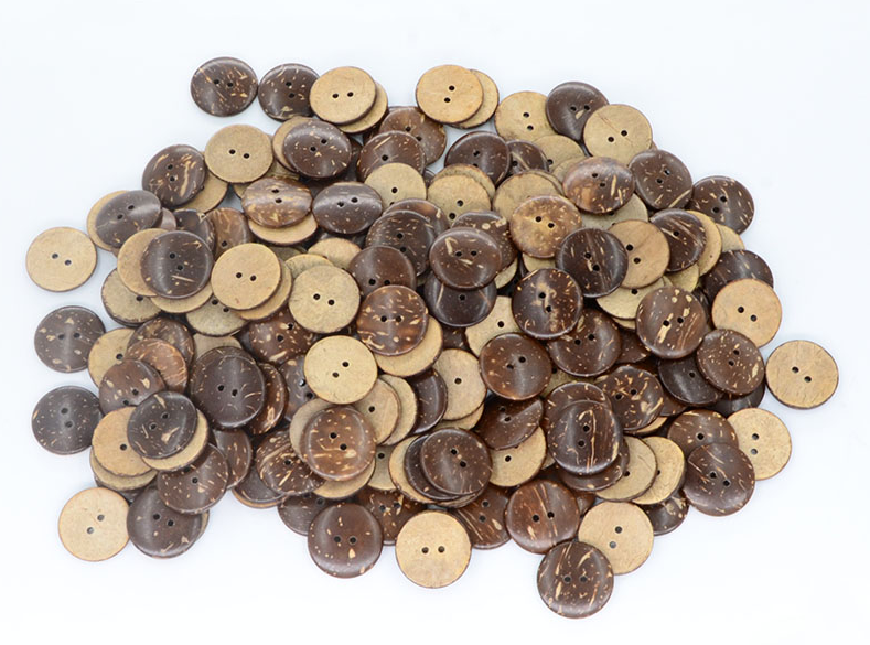 天然椰子钮扣子环扣椰子圆圈装饰扣手工DIY