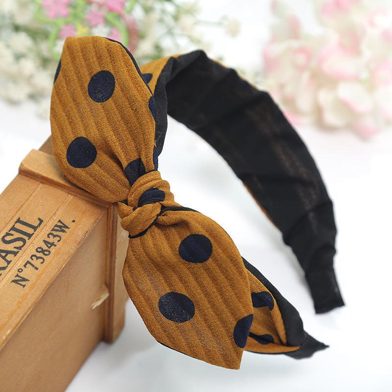 Gauze wide - edged bow fashionable delicate transparent with teeth stable and comfortable hair hoop thumbnail