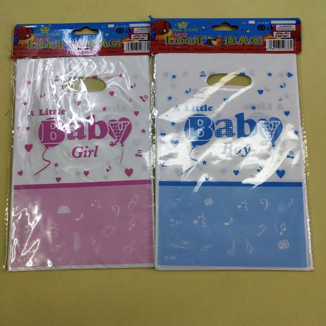塑料小袋子手提可爱小袋子冲孔便捷手提袋产品图