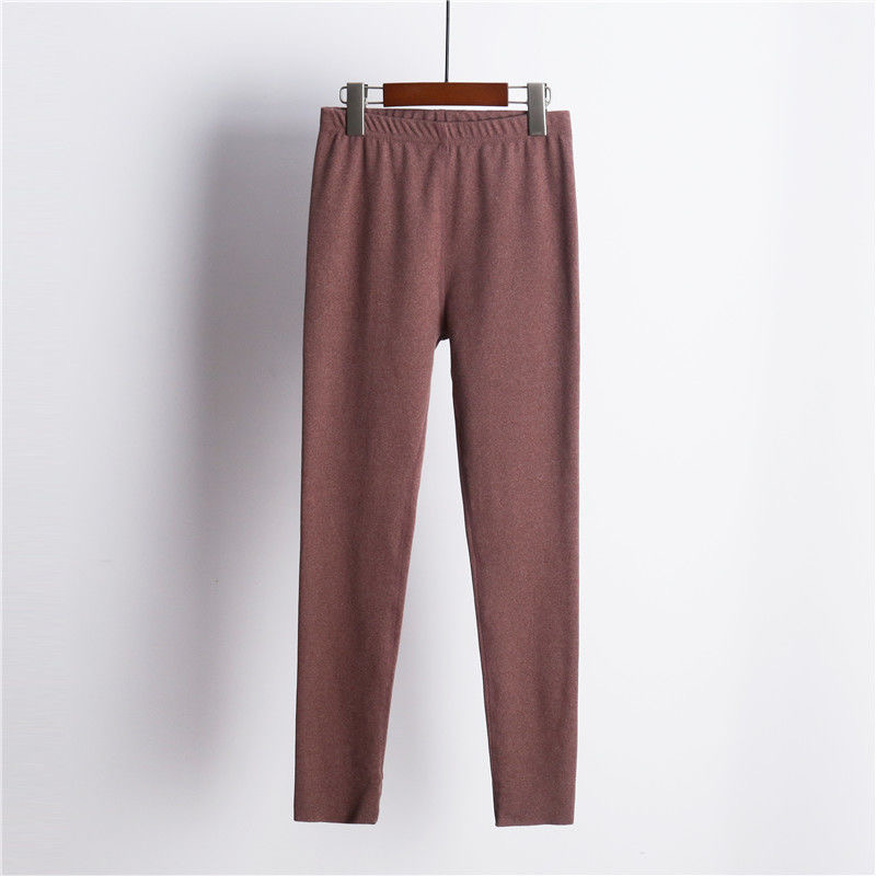 Pure cotton fashionable seamless body-shaping thermal underwear and long Johns set, V-neck lace form-fitting thermal underwear, cotton sweater for women Specification image