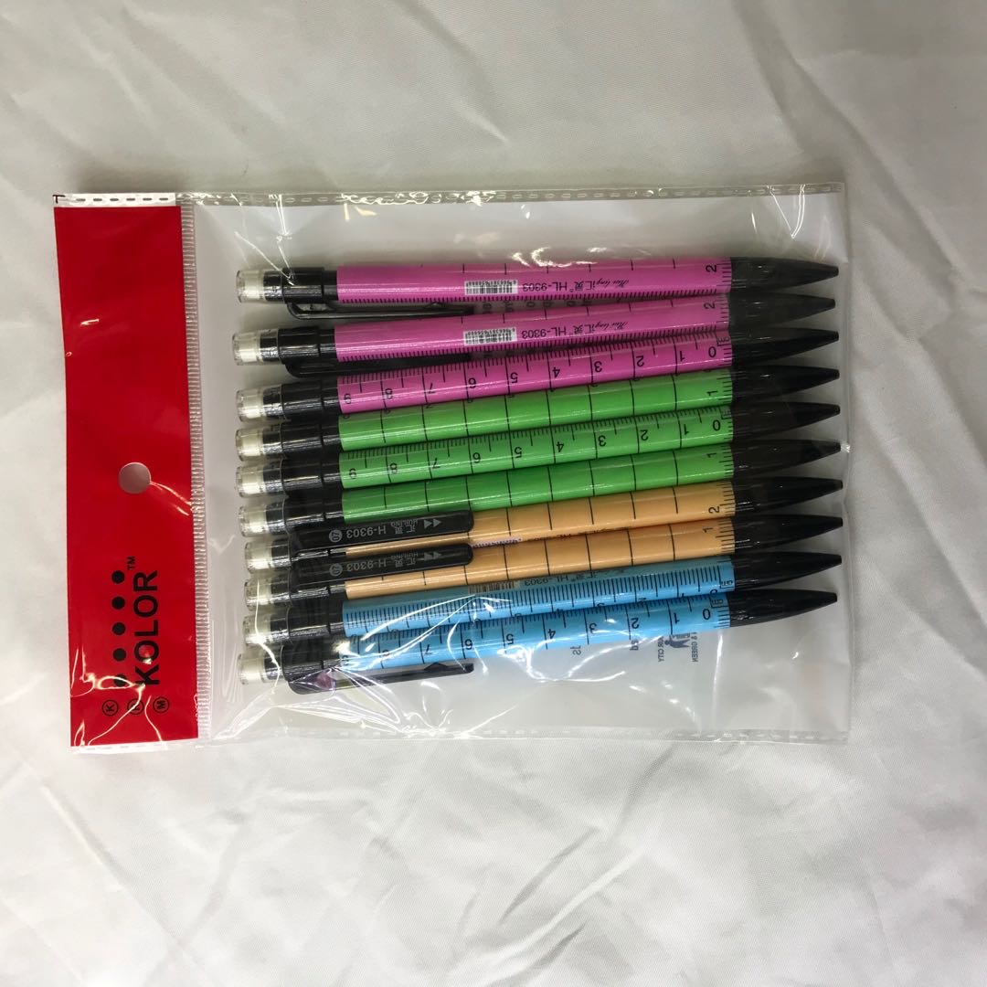 Automatic pencil 0.5/0.7mm cartoon mobile pencils for primary school students in 12 pieces thumbnail