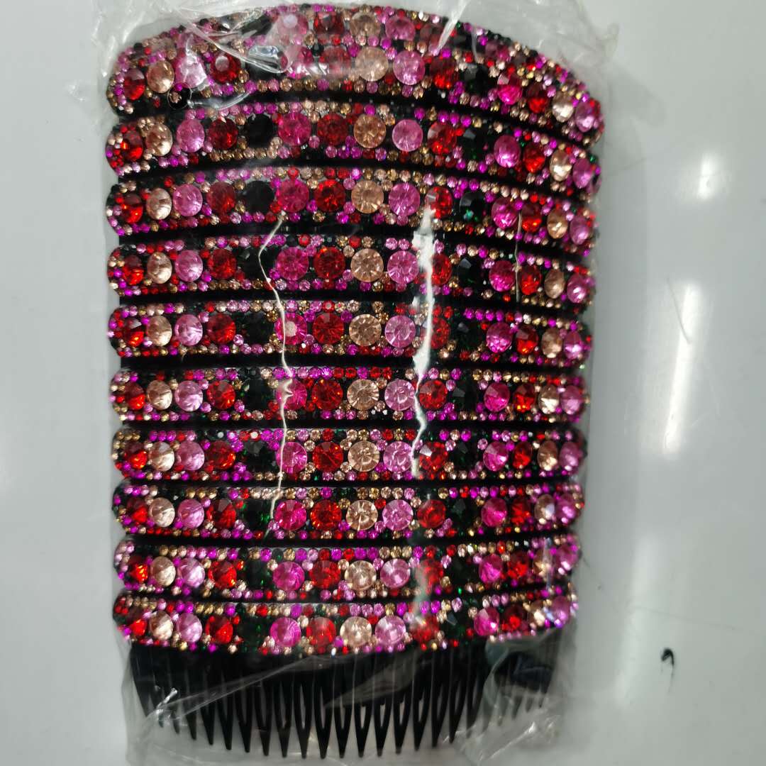 Korean-style fashionable, stylish and versatile ladies' water diamond hair comb, high-end best-selling hair clips details Picture