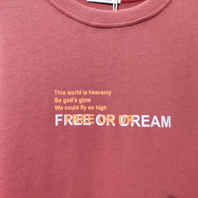 Free Dream Pink cotton men's T-shirt Specification image