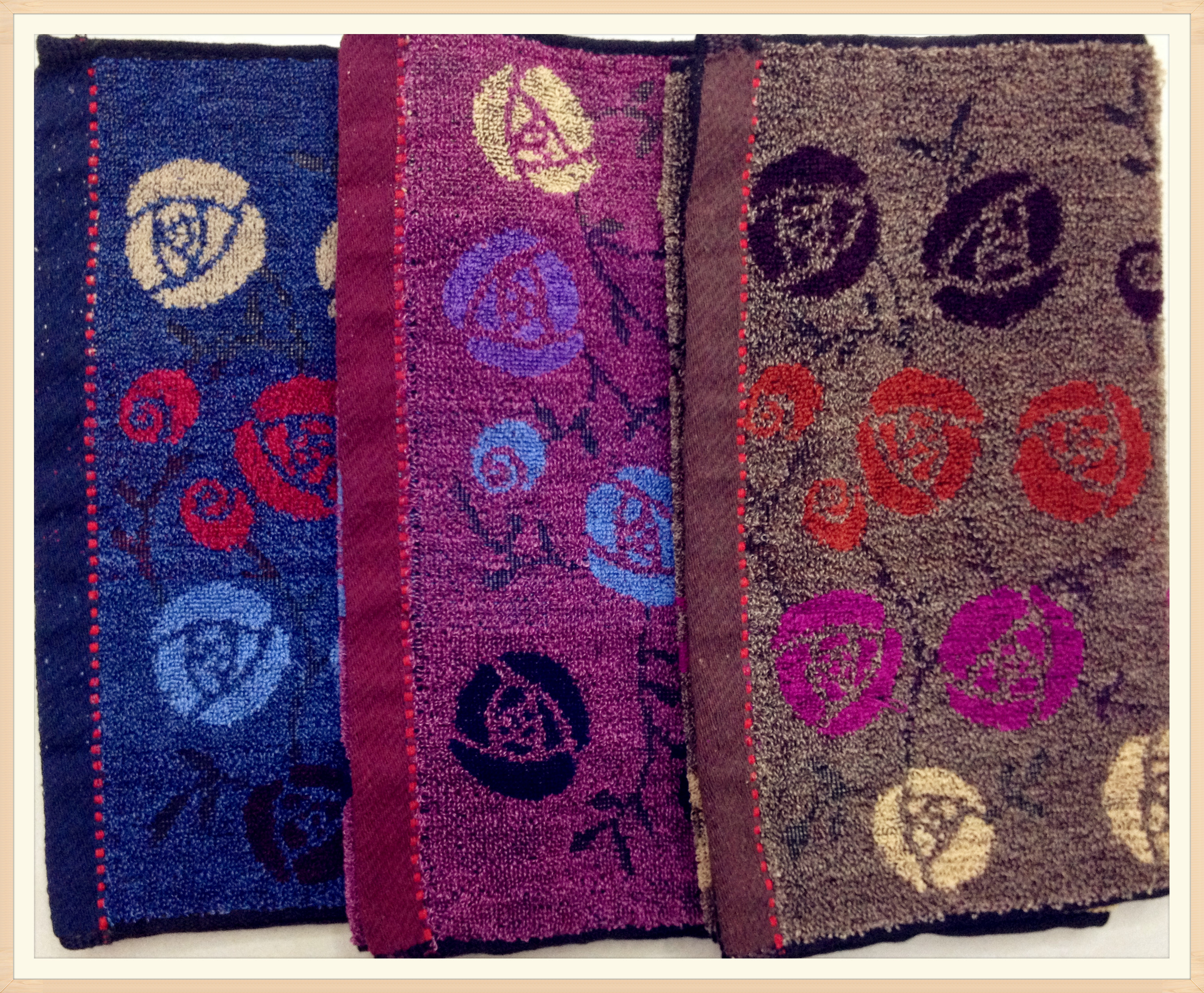 Dark rose towel, new pure cotton towel, gift towel, soft face towel Specification image