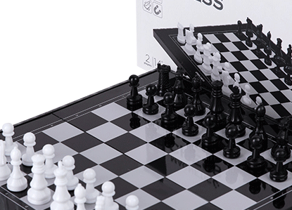 国际象棋折磁性便携叠棋盘儿童学生初学者棋子详情图2