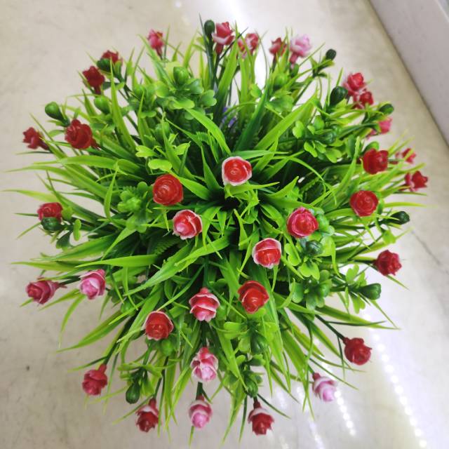 Potted artificial bonsai, artificial flower bonsai, artificial plant bonsai, indoor ornaments, office desk ornaments Specification image
