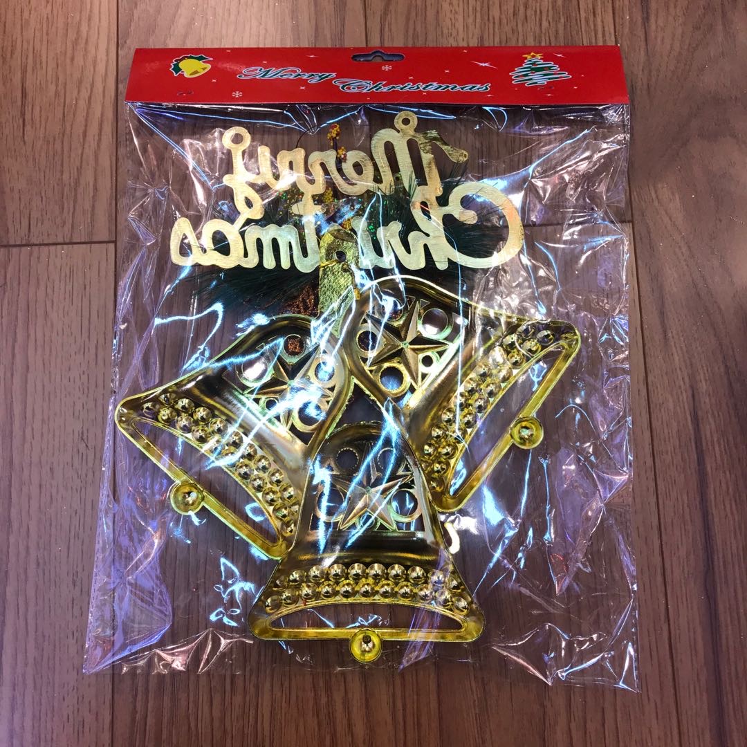 Christmas bell pendants, Christmas decorations, scene arrangement, shopping mall store pendants, Christmas tree small bell pendants Specification image