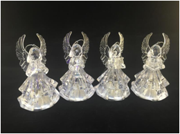 Colorful lights, small faceless angel night lights