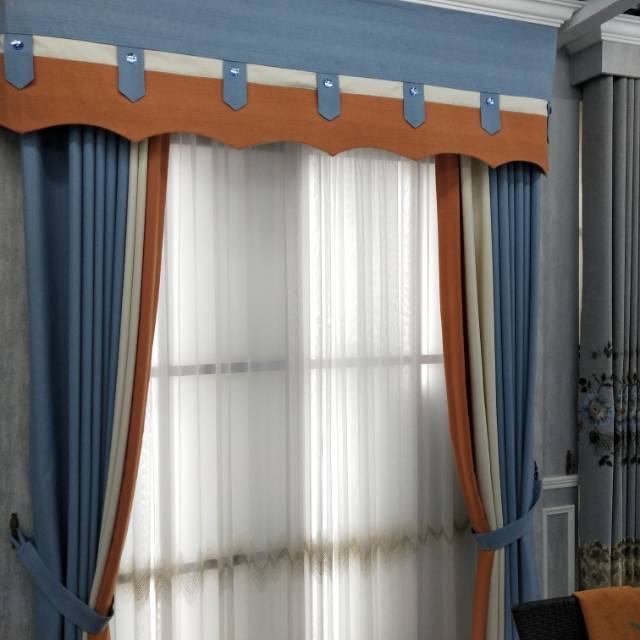 New factory direct sales available for retail and wholesale. Cotton and linen plain color spliced curtains for living rooms, bedrooms and dormitories are fashionable and trendy