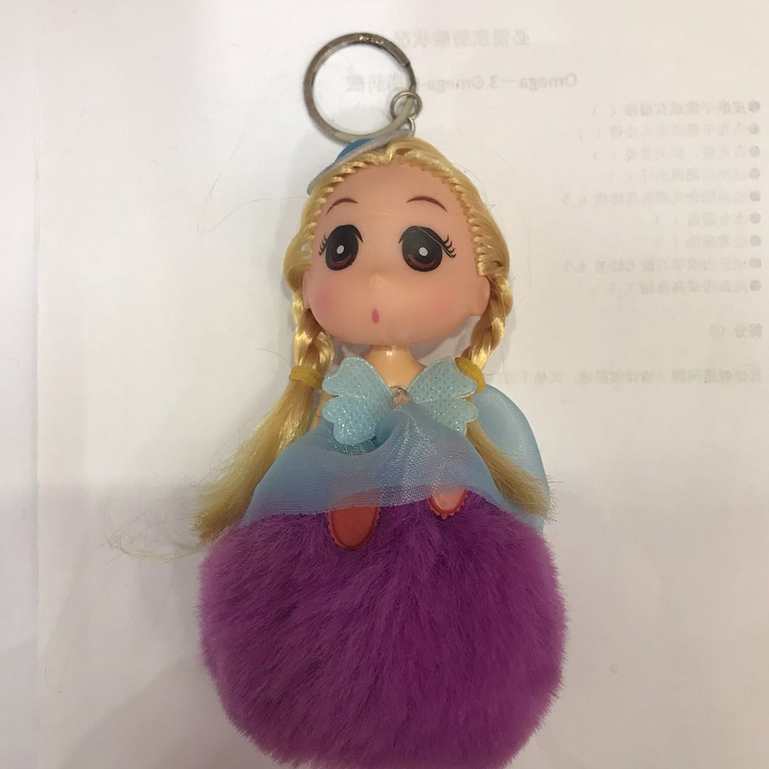 毛球迷糊娃娃儿童玩具迷你女孩多色可定做很好看