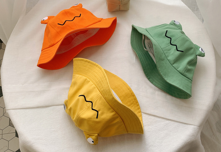 Baby Hat Spring And Summer Thin Baby Fisherman Hat Super Cute Little Frog Basin Hat Boys And Girls Sun Protection Hat details Picture