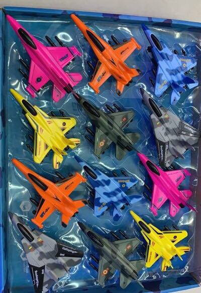儿童玩具塑料车飞机战斗机模型惯性车迷你军事飞机图