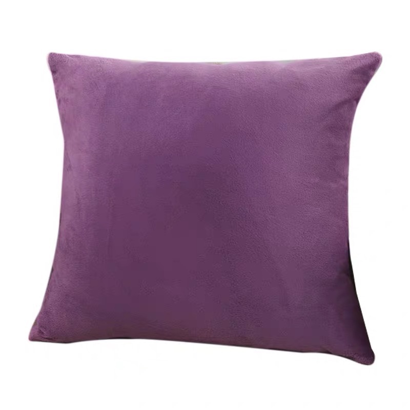 Thickened Crystal Velvet Autumn/Winter Solid Color Pillow