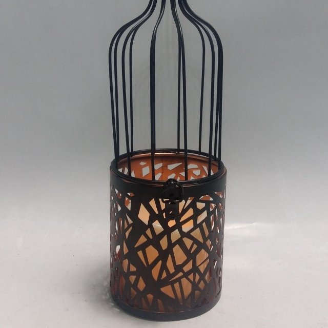 Beer bottle shape hollow iron art candlestick home decoration joy home unique design