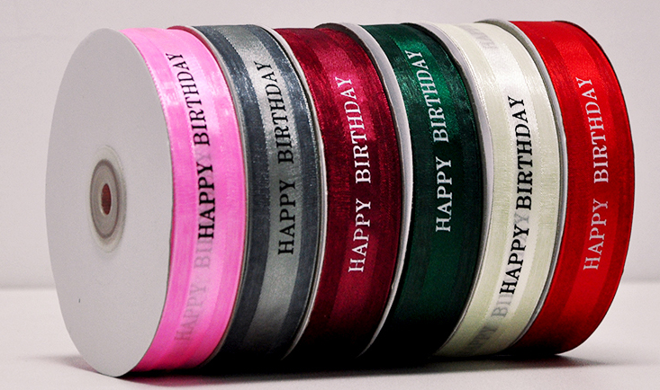 Korean Cake Ribbon Satin Edge Yarn With Transparent Lace With Flower Packaging Ribbon Gift Decoration Ribbon Custom