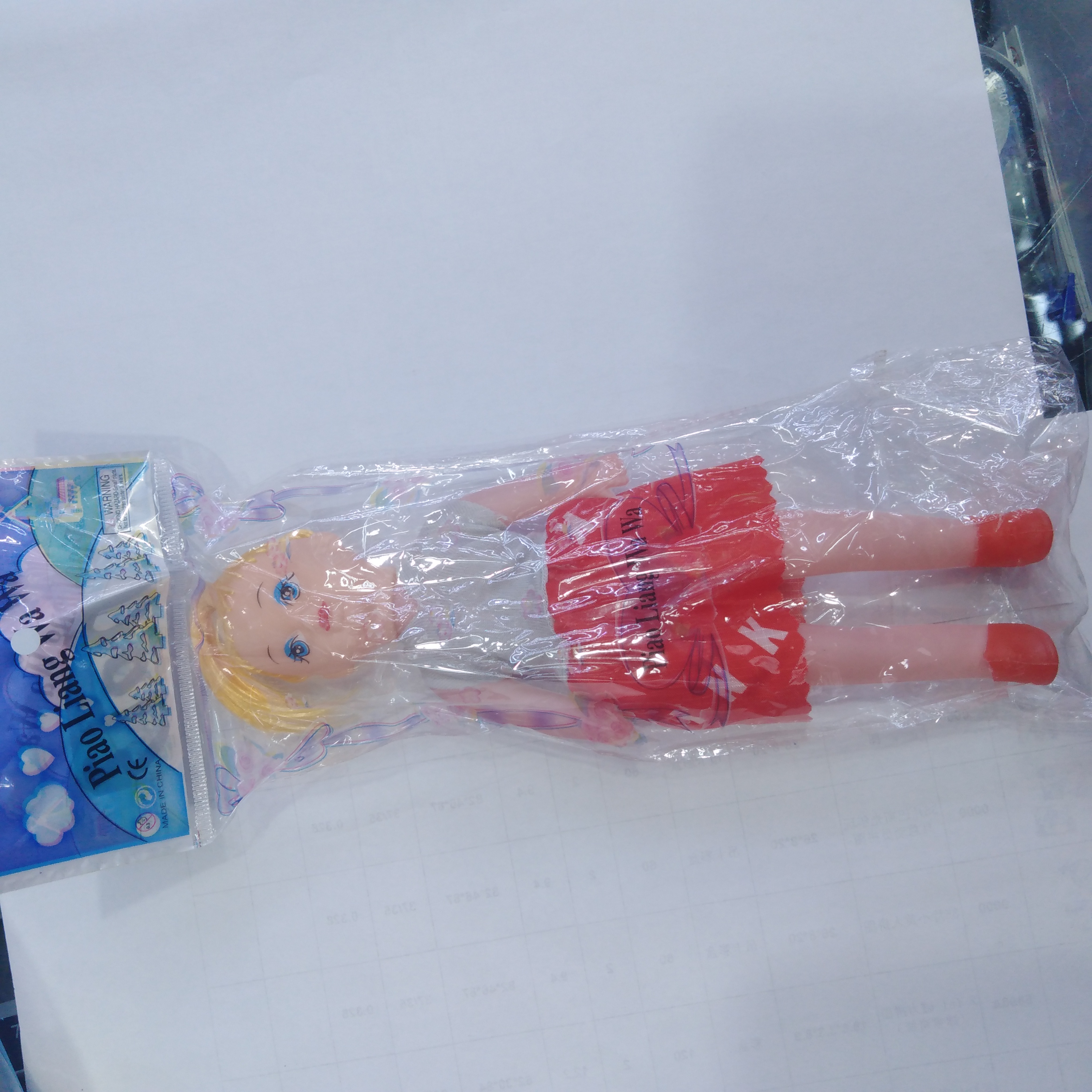 卡通金发小女孩模型塑料儿童益智模型玩具批发