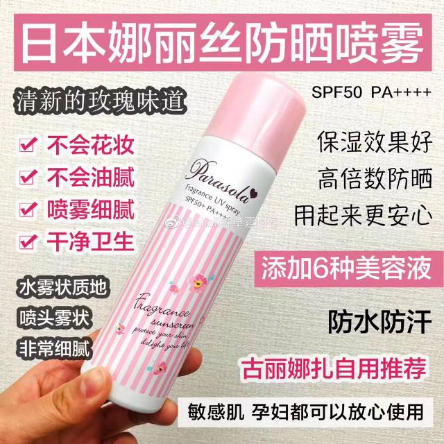 Japanese Nalise Sunscreen Spray details Picture