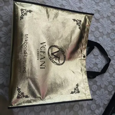 Hot Gold Non-Woven Tote Bag Network Red Explosive Peritoneal Tote Bag Clothing Bag