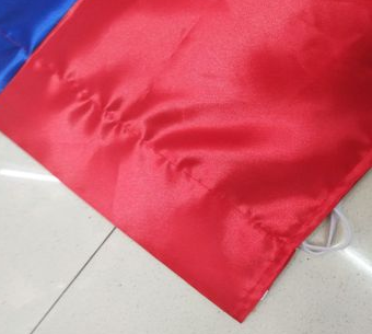 哥伦比亚国旗三角串旗手摇旗车旗挂旗涤纶布料有塑料杆细节图