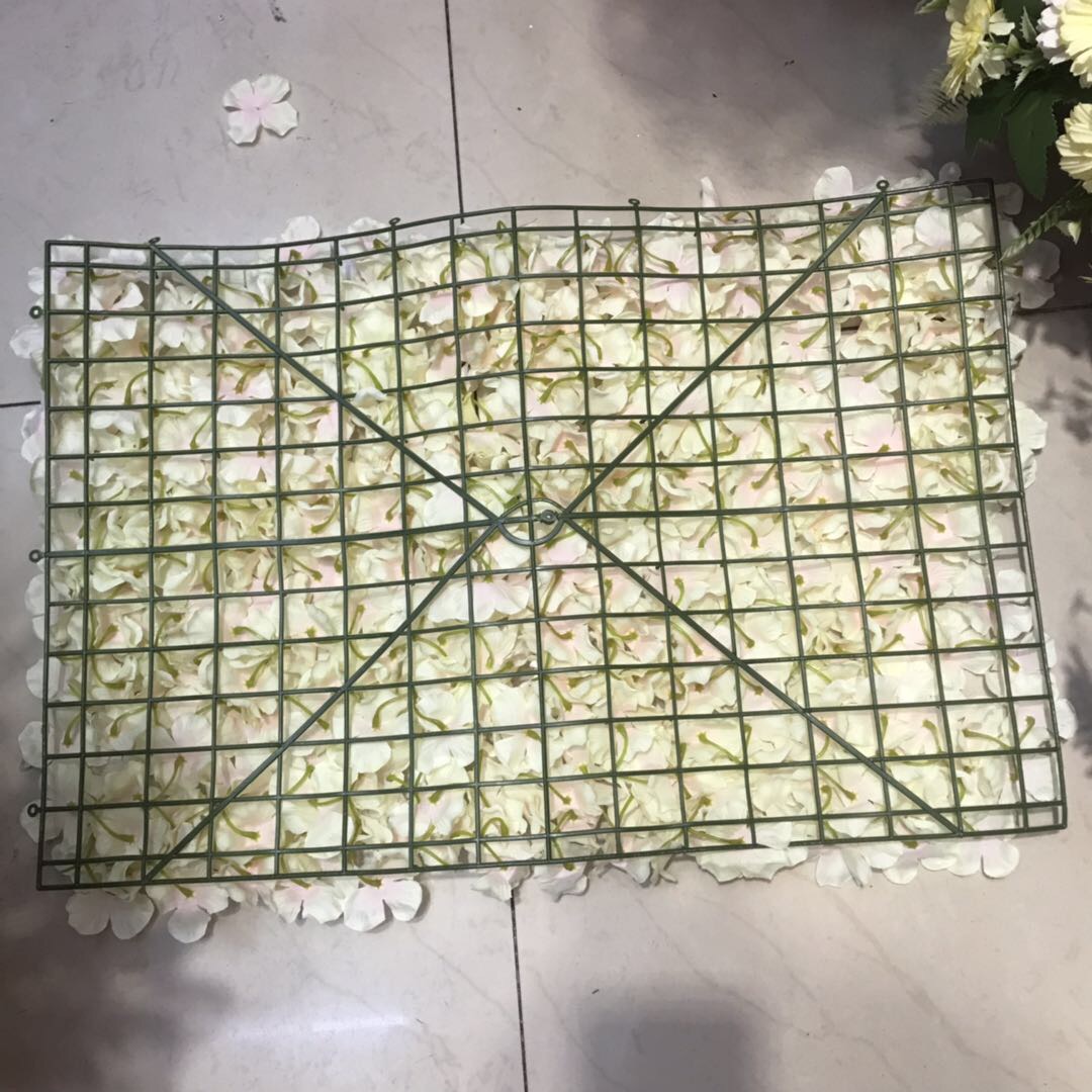 Artificial Flower Row Carpet Silk Flower Hydrangea Flower Row Arch Flower House Roman Pavilion Ceremony Pavilion Flower Catwalk Flower Wedding Specification drawing