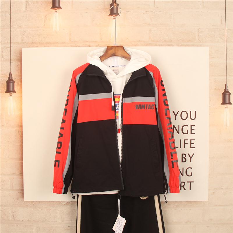 春秋款中大童韩版休闲宽松潮流薄款外套风衣童装