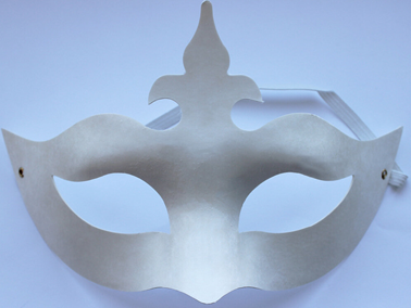 环保纸浆填色面具儿童手绘面具DIY图