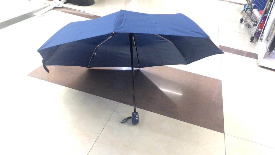 全自动素色三折伞细节图