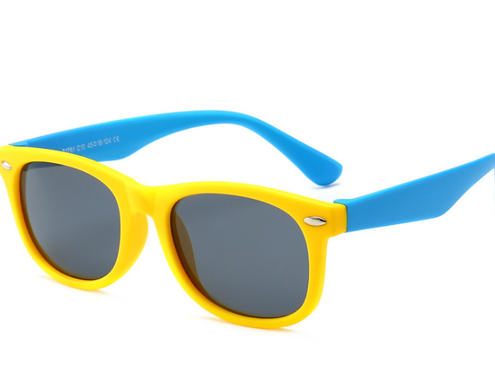 儿童墨镜米钉硅胶偏光太阳镜男女宝宝休闲墨镜护目太阳眼镜产品图