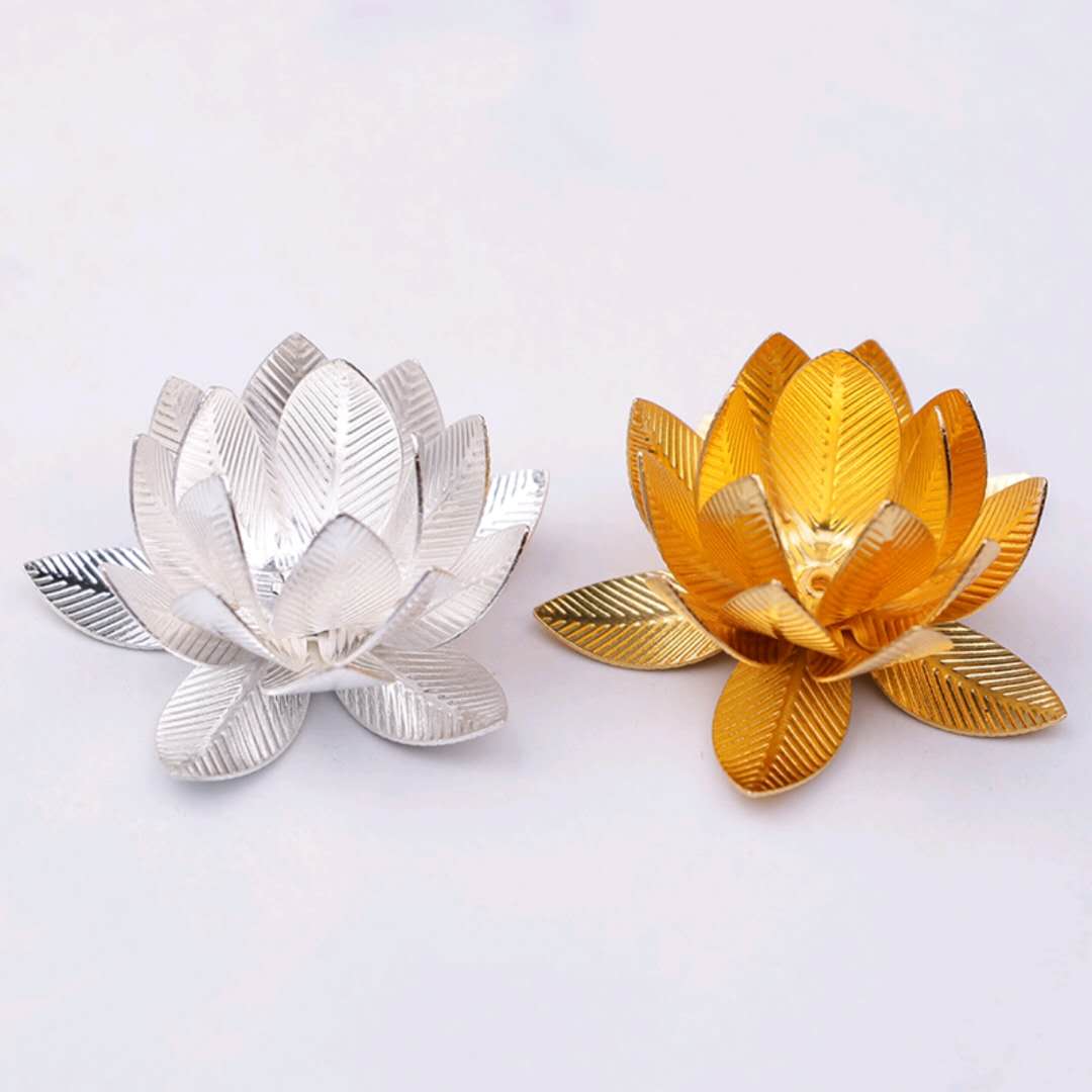 古风diy配件发簪子材料包自制发饰品头饰混款铜莲花发簪配饰花饰品配件花心