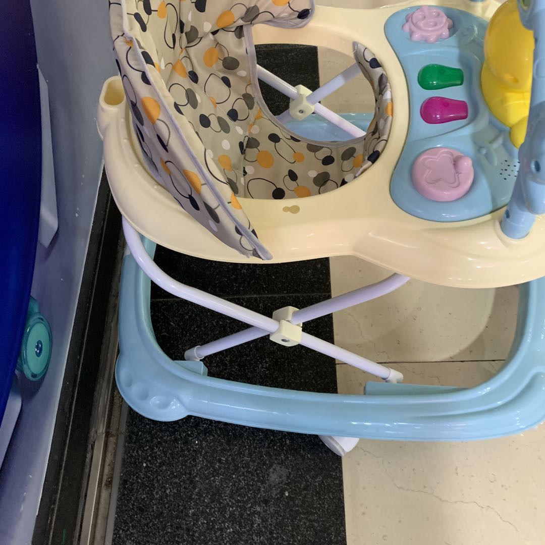 Cute cartoon multi-functional anti-rollover foldable baby walker Specification image