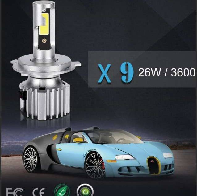 LED headlight X9 (60w/8000LM) Professional automotive accessories