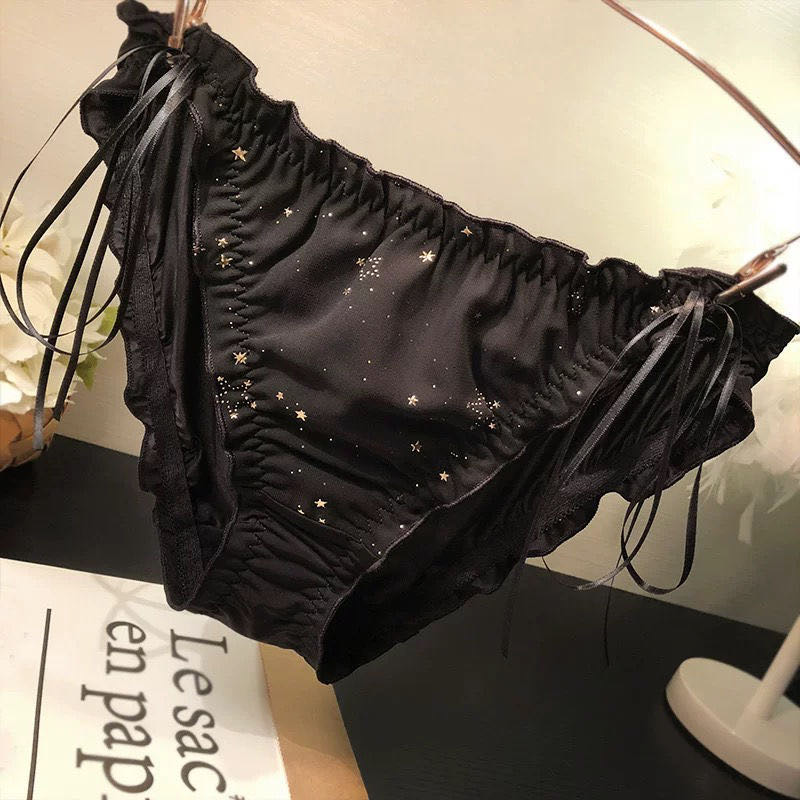 春夏性感内裤女蕾丝网纱透明中腰收腹无痕透气大码三角裤