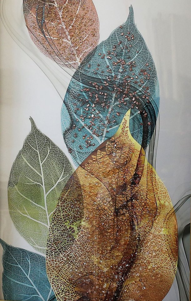 北欧轻奢晶瓷画现代简约客厅入户装饰画餐厅玄关背景挂画一路有你产品图
