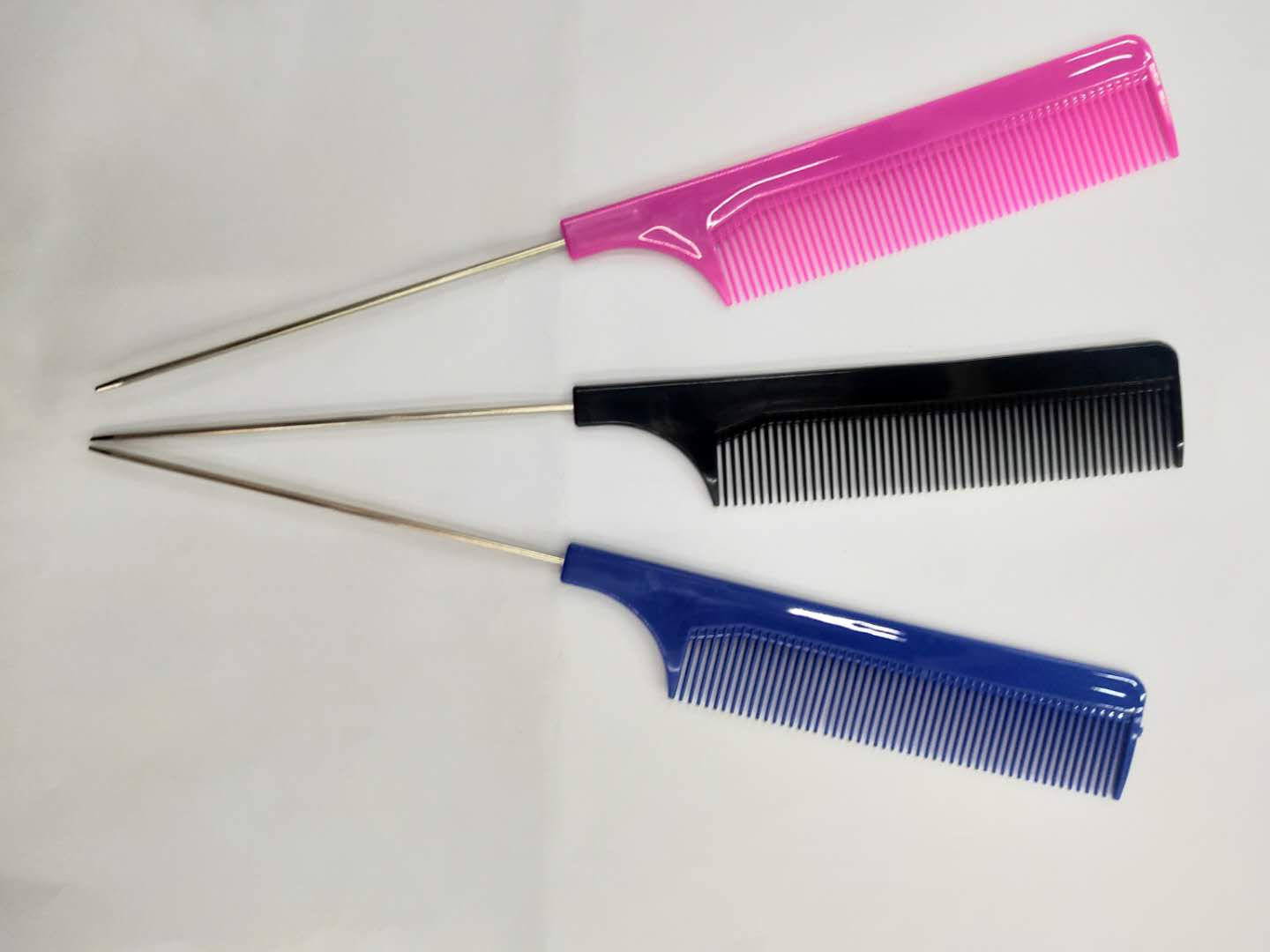 Hair Steel Needle Tip Tail Comb Plastic Comb Curly Long Hair Specification drawing