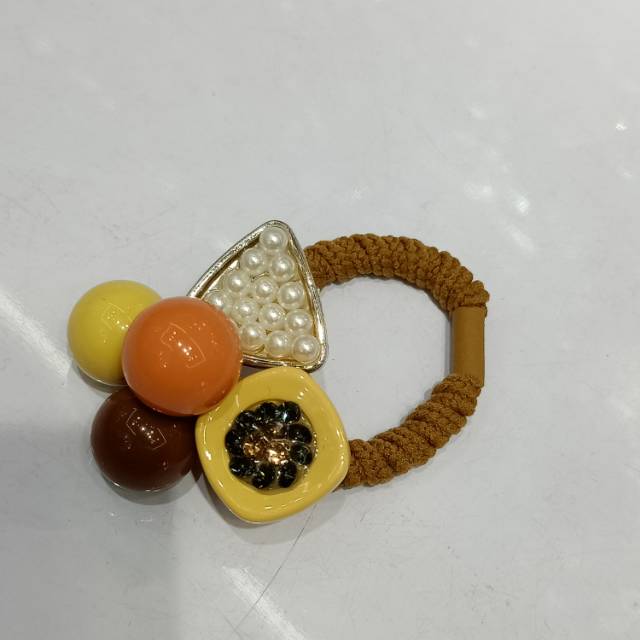 韩版流行时尚多珠珠成人单条皮筋，产品图