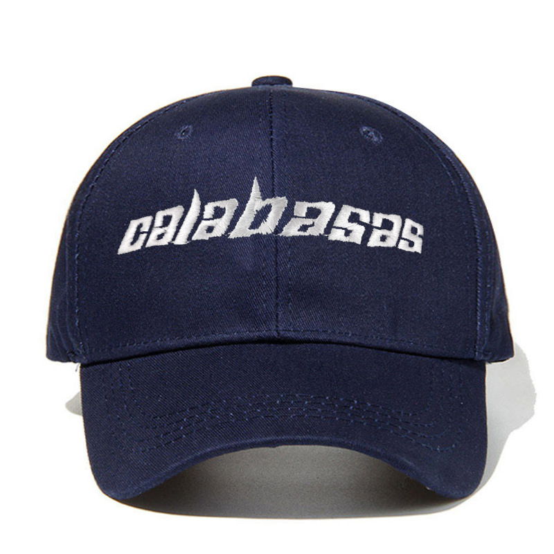 海军蓝calabasas字母刺绣棒球帽时尚户外高尔夫帽