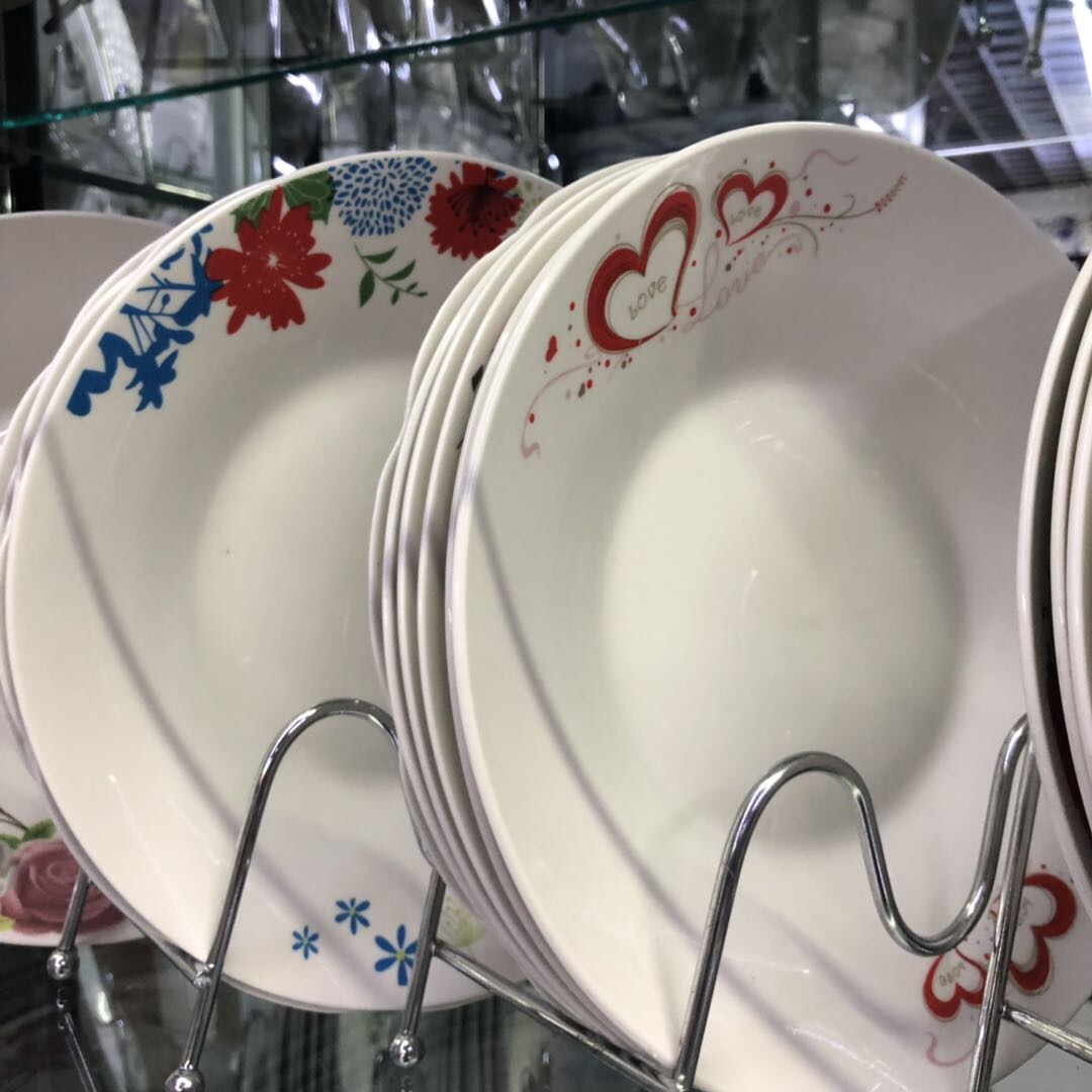 Simple Style Pure Ceramic 9-Inch Soup Plate Specification drawing