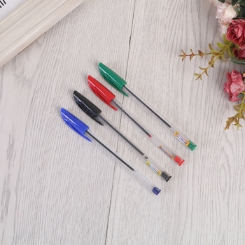 Lovely Creative South Korea Blue Oil Pen Very Fine Atomic Pen Student Office General Blue Ballpoint Pen Material Environmental Protection And Safety No Smell