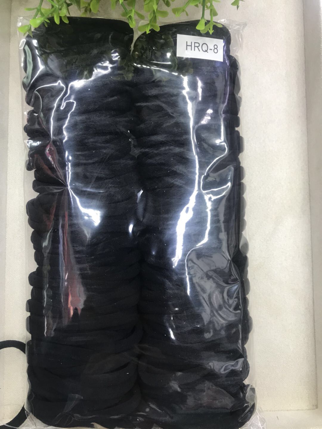 Authentic Liufang Rubber Band Manufacturers Direct Sales High Elastic Nylon Scrunchie (20 Black) Item Picture