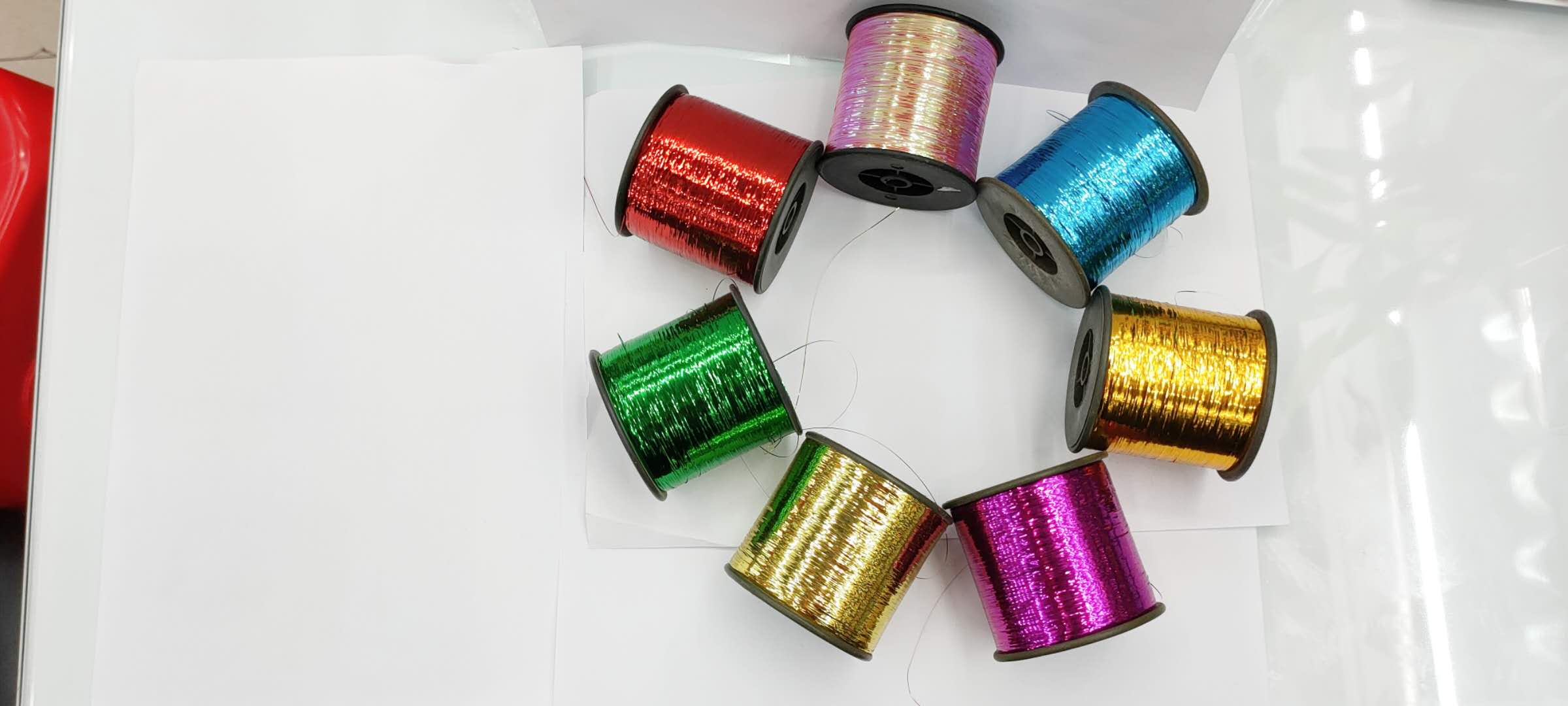 M Type Gold And Silver Wire Flat Wire. Embroidery Thread. Tie Thread. Carpet Weave Decorative Thread, Etc details Picture